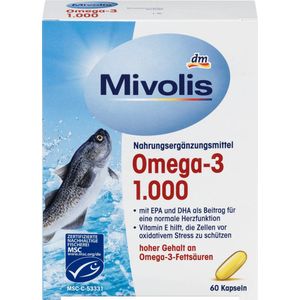 Mivolis Omega-3 1.000 3-pack (3x60stk)