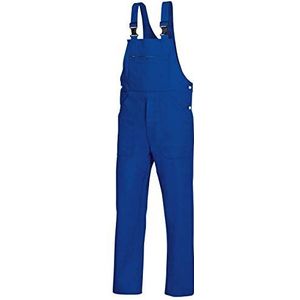 BP 1413-060-13-49 tuinbroek, stoffen bretels met rubberen inzetstuk, 300,00 g/m² puur katoen, koningsblauw, 49