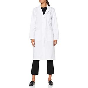 BP - Lange Damesjas - Wit - 50% Katoen 50% Polyester
