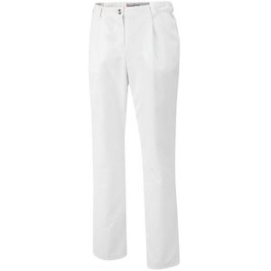 BP 1647-400-21-38n Damesbroek met plooien en zakken, 215,00 g/m², stofmix, wit, 38n