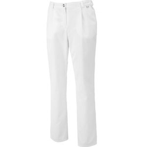 BP 1647-400-21-46n broek voor vrouwen, met plooien en zakken, 215,00 g/m² stofmix, wit, 46n