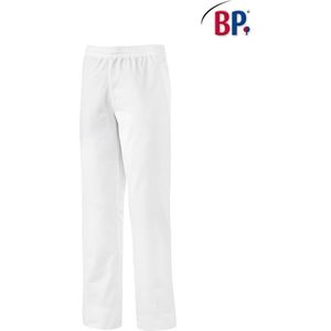 BP 1645 Ln unisex broek, met elastiek in de taille, 205,00 g/m2 puur katoen, wit