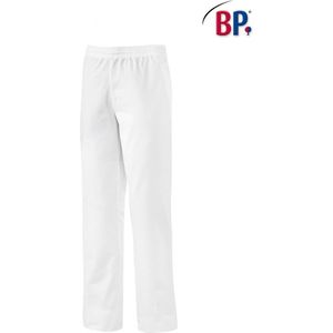 BP 1645 21-Ln unisex broek, met elastiek in de taille, 205,00 g/m2 puur katoen, wit|