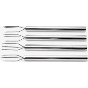 Weis 15184 Set met 4 aardappelen, roestvrij staal, zilverkleurig, 13 x 5 x 2 cm
