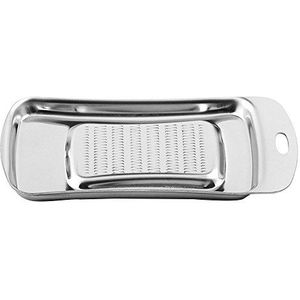 Weis Gemberrasp roestvrij staal zilver 14 x 7,2 x 2 cm