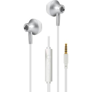 2GO Deluxe" in-ear stereo hoofdtelefoon - zilver (Bedraad), Koptelefoon, Zilver