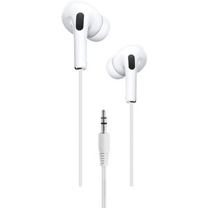 2GO 797313 Hoofdtelefoon & Headset Bedraad In Ear Gesprek/Muziek Wit (Bedraad), Koptelefoon, Wit