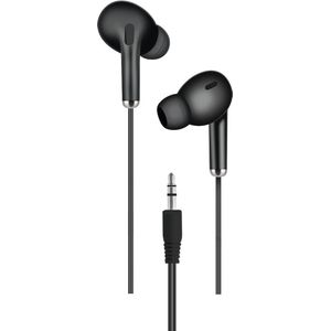 2GO 797314 Hoofdtelefoon & Headset Bedraad In Oor Gesprek/Muziek Zwart (Bedraad), Koptelefoon, Zwart