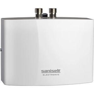 Saniself Close in Boiler Kleine doorstroomverwarmer (onderbouw) Vermogen 3.5 kW. 230 volt-Gemaakt in Duitsland Energie-efficiëntieklasse A -Geschikt voor wastafel 30-45°C