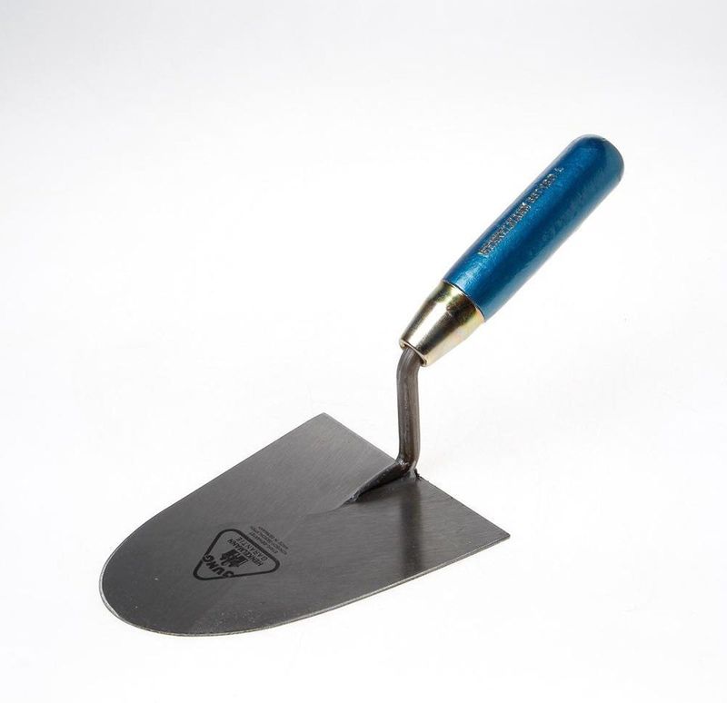 Jung - Metseltroffel - Arnhems Model - Linkshandig - Blauw Gelakt Houten Handvat