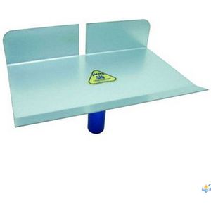 Jung Henkelmann 88328000 voegplaat (280 x 190 mm, voegplank, voorkant 60 mm, verzinkt staal, voegplaat met houten handvat, voeggereedschap)