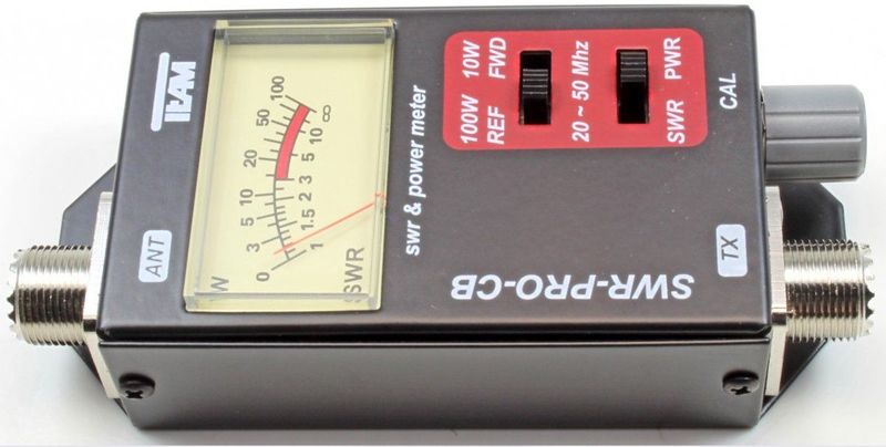 Team - SWR-Pro - Staande Golf Watt Meter - Professioneel - Frequentiebereik 20-50 MHz