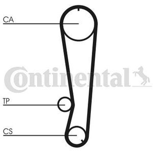Distributieriem CONTINENTAL CT569