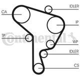 CONTITECH Waterpomp + Distributieriem Set VW,AUDI,SKODA CT946WP2 038121011A,038121011AV,038198119F Waterpomp+Tandriemen 038109119,038109119B