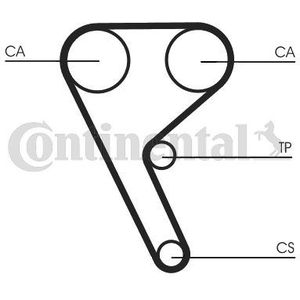 Getande riem CONTINENTAL CTAM CT1157