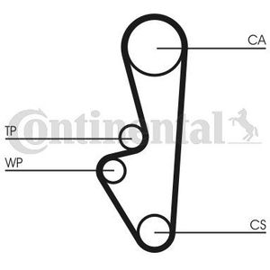Distributieriem CONTINENTAL CT798