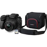 Panasonic Lumix G70KA Starter Kit 16MP Video 4K touchscreen 7,5 cm (3 inch) WiFi, NFC (met 16 GB SD-kaart en zakje)