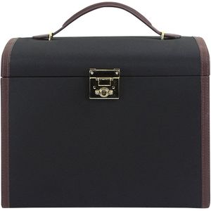 Friedrich23 - Sieraden Koffer - Copenhagen 2.0 - Zwart - Fijn Synthetisch Materiaal
