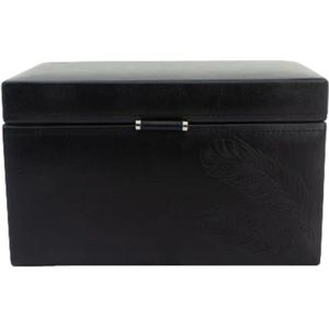 Friedrich Lederwaren - Design Black Jewelry Box - Sieradendoos - Zwart - Hoogwaardige Materialen