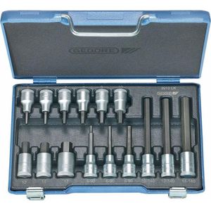 Gedore - Inbusdopsleutelset 1/2" - 15-delig - Blauw - Staal