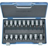 Schraubendreher-Satz 1/2' 17-tlg Innen+Außen-TORX, itx 19 TX-017, 6129520 - Gedore