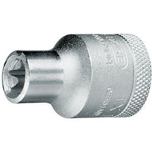 Gedore TX19E20 1/2-Inch E20 x 40 mm Socket - Zilver