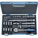 Gedore - Dopsleutelset 3/8" - 26-dlg. - Gedore-blauwe Doos - 6229740