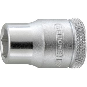 GEDORE Steeksleutelinzetstuk, moeren, 3/8'' 10 mm aandrijving, 6-kant, 12 mm breedte, gereedschap, 30 12, verchroomd staal