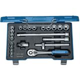 Gedore - Dopsleutelset 3/8" - 23-delig - GEDORE-vanadium staal - Blauwe Doos