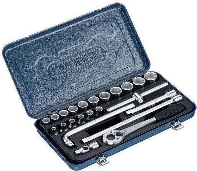 Gedore - Dopsleutelset 3/8" - 23-delig - GEDORE-vanadium staal - Blauwe Doos