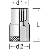 Gedore Dopsleutel 3/8" Torx E12 - 6250940