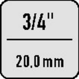 Gedore Kraftschraubersteckschlüsseleinsatz K 32 L 3/4″ SW 41 mm - 6286890