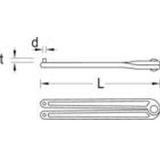 GEDORE Twee-gat moer draaier, verstelbaar, 4 mm, 1 stuk, 44 4