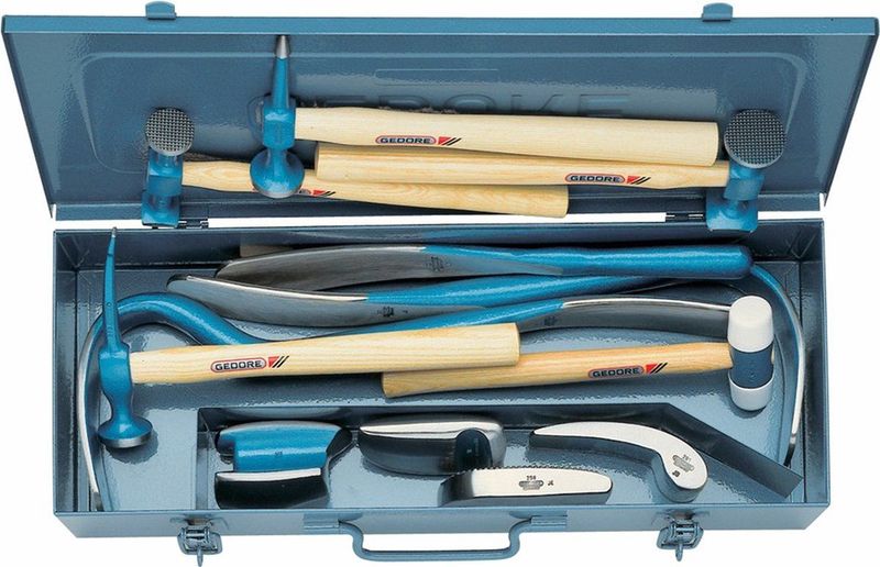 Gedore - Uitdeukgereedschap Set - 12-delig - Stalen Kist