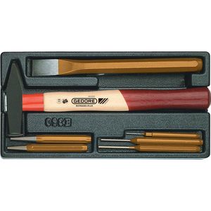 Gedore - Hamer/Beitelset - 8-delig - Gereedschapmodule
