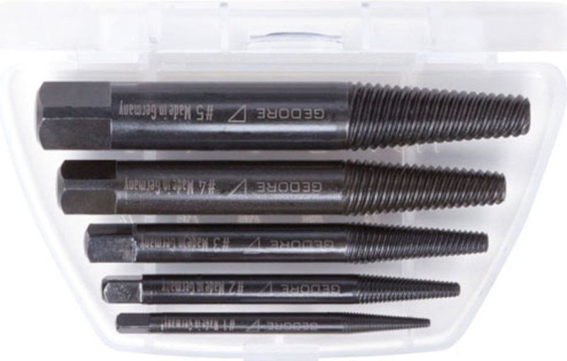 Gedore - 8551-55 Schroevenverwijderset - Chroom-Vanadium Staal - Inclusief Doos