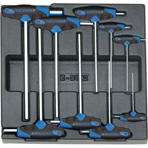 Gedore - 1500 ES-DT 2142 - 9-delige Haakse Schroevendraaierset - In 2/3 Gereedschapsmodule