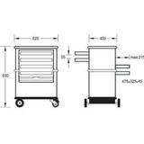 Gedore - Set Rails - Voor 1560-1580 - 1383752
