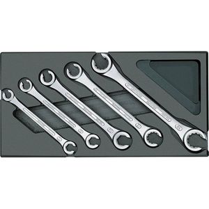 1731157 1500 ES-400 Doppel-Ringschlüssel-Satz 5teilig Schlüsselweite (Metrisch) 8 - 19 mm - Gedore