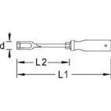 Gedore 2133 10 3-C Dopsleutel Schroevendraaier 125mm | 10mm - 1746898