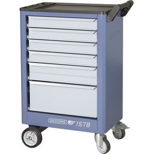 GEDORE 1578 Werkstattwagen blau 6 Schubladen