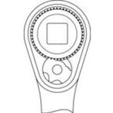 Gedore hefboomomschakelratel. 1/4 inch 127 mm