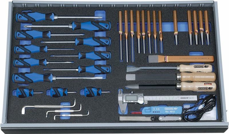 Gedore - Gereedschapset - 2160 Gereedschapsortiment in 4/4 Check-tool Module