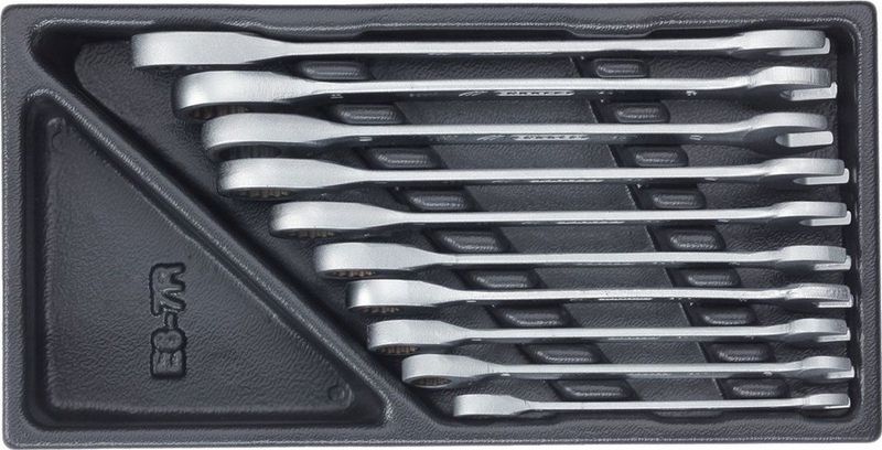 Gedore - Ringratel-steeksleutelset - Gereedschapmodule - 10 Stuks