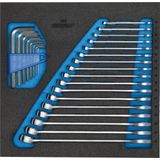 GEDORE - EI-1500 AA8CT2-7 - Check Tool Module Leeg - Onderlaag Blauw - Bovenlaag Zwart