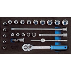 Gedore - Dopsleutelset - Gereedschapsortiment - Module - 30 Delig