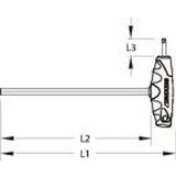 Gedore DT 2142 Haakse Inbussleutel met 2C-T-greep - 10mm