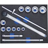 Gedore - Module Dopsleutelset - 3/4 - Verchroomd - 31CrV3 - XLvolume