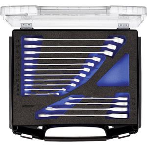 Gedore Ringsleutelset - 15-delig - In i-boxx - Grijs, Blauw, Zwart
