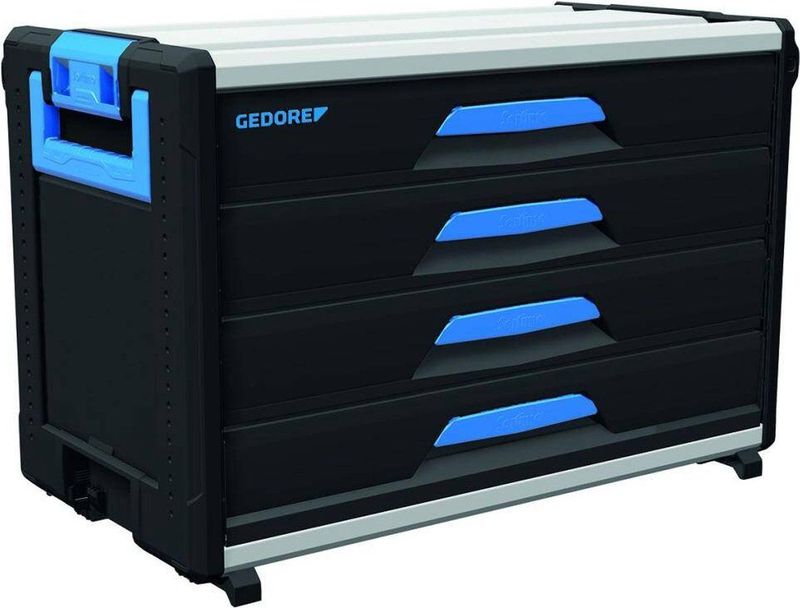 Gedore - WorkMo 34 B3 - Modulaire Gereedschapbox - 4 Laden - Aluminium-Kunststofmix